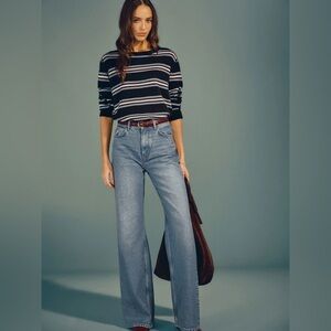 Reformation Cary High Rise Slouchy Wide Leg Jeans size 25